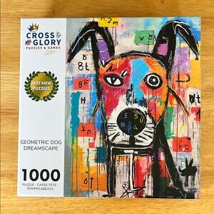 CROSS & GLORY | Geometric Dog Dreamscape Puzzle - 1000 Pieces
